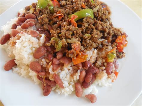 Cocina Casera República Dominicana Arroz Blanco Habichuela Roja