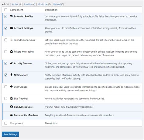 Settings BuddyPress Integration Add On For Learnpress ThimPress Docs