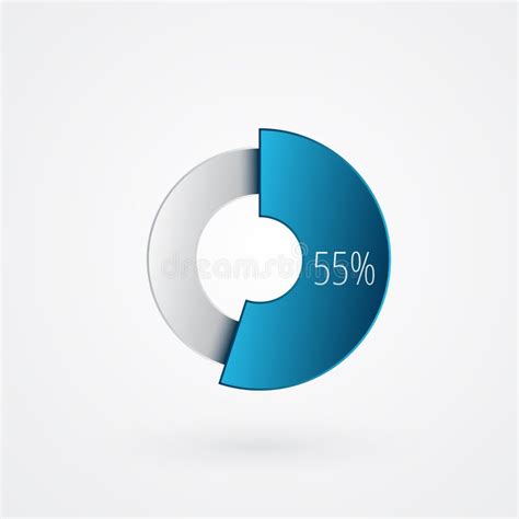 Sistema De Las Cartas Grises Del Porcentaje Para El Infographics El 0