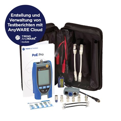 PoE TESTER – PoE Pro (mit Bluetooth) - TREND Networks - DE