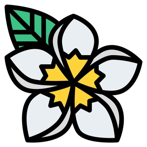 Plumeria Generic color lineal-color icon