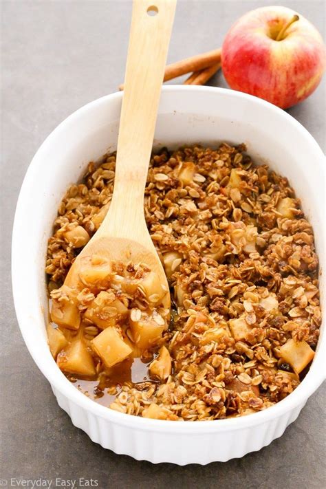 This Simple Flourless Warm Apple Crisp Recipe Features Tender Juicy