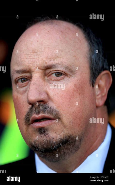 Newcastle United Manager Rafael Benitez Before The Game Stock Photo Alamy