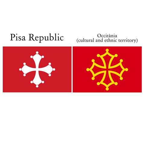 Why does Pisa Republic flag look like Occitan flag ? : r/vexillology