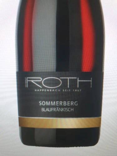 Weingut Roth Sommerberg Blaufränkisch Vivino