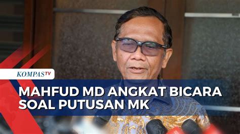 Putusan MK Perpanjang Masa Jabatan Pimpinan KPK Mahfud MD Tak Akan Ada