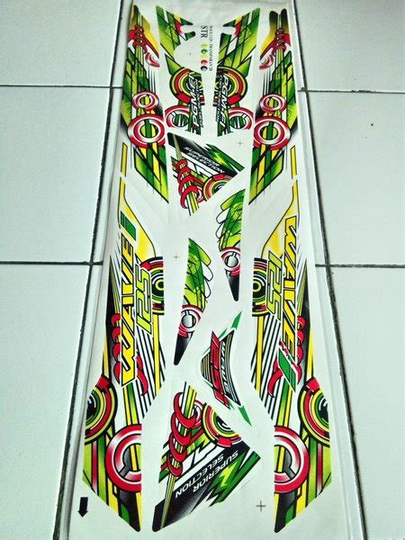 Jual Striping Stiker Lis Variasi Transparan Motor Honda Supra X