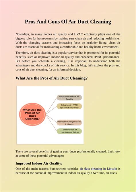 Ppt Pros And Cons Of Air Duct Cleaning Powerpoint Presentation Free