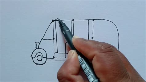 How To Draw Riksha With Dots Riksya Drawing