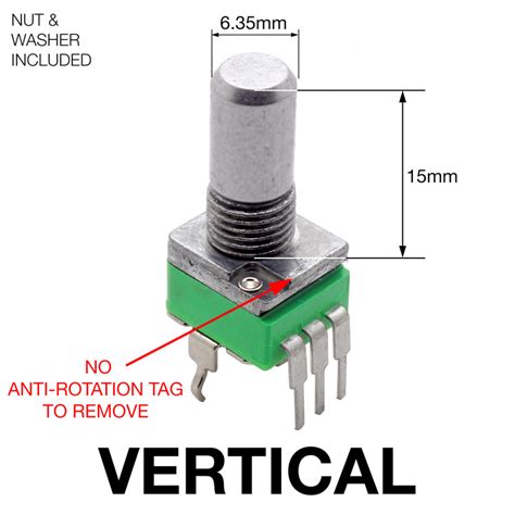 Alpha 9mm Pots Vertical Thonk DIY Synthesizer Kits Components