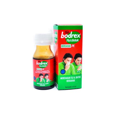 Bodrex Flu Dan Batuk Berdahak Pe Sirup 60 Ml Kegunaan Efek Samping