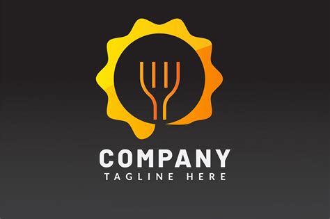 Fork on a Plate Logo Template Graphic by bllinkstudio · Creative Fabrica