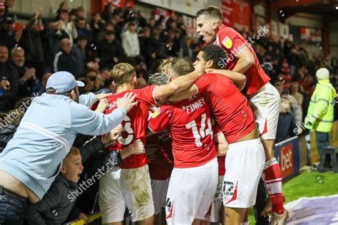 Goal Crewe Alexandra Players Celebrate Fans Editorial Stock Photo - Stock Image | Shutterstock