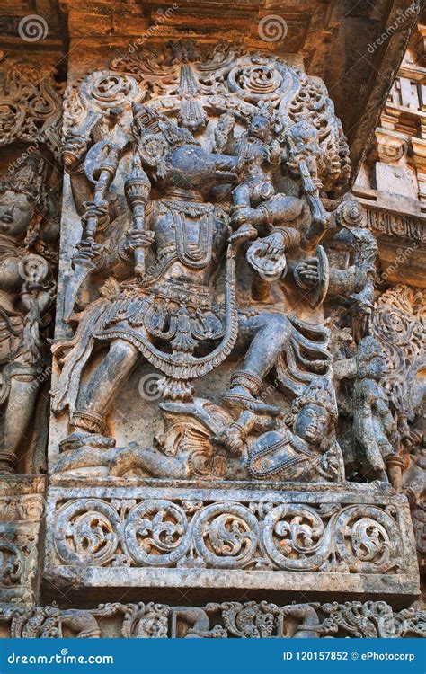 Vishnu In Varaha Avatar At Ravanaphadi Cave Temple Aihole Karnataka