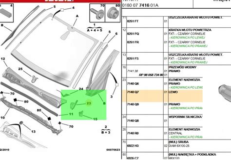 MOCOWANIE PODSZYBIA LEWY OE CITROEN C3 PICASSO 7140Q7 za 90 zł z Kamień