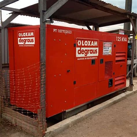 Locação de Aluguel de Gerador de Energia 112kVA diesel Loxam