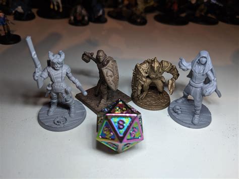 [ART] I love custom minis, thought I should share my first four : r/DnD