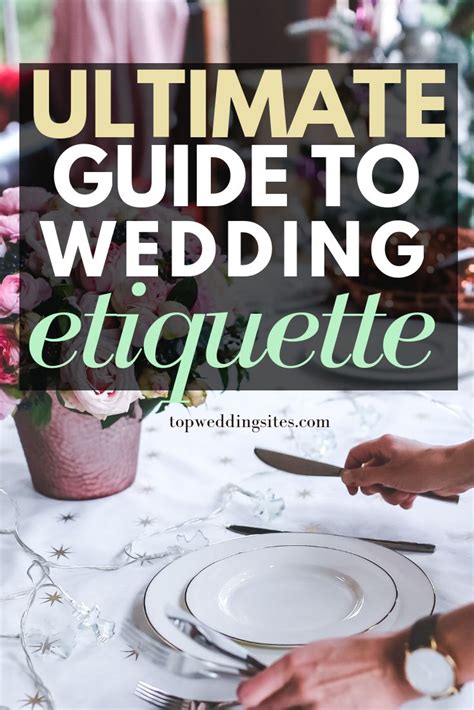 The Ultimate Guide To Wedding Etiquette For Brides And Grooms With Text