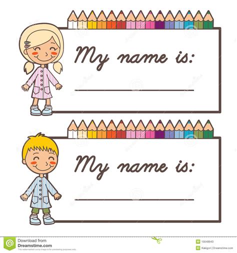 School student name cards | Clipart Panda - Free Clipart Images