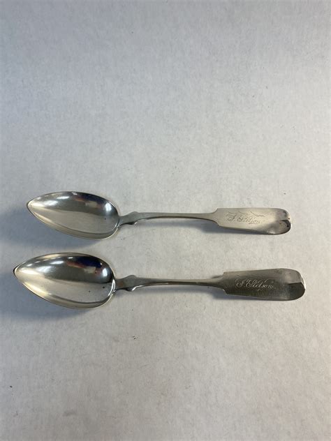 Coin Silver Serving Spoons - Amherst Antiques