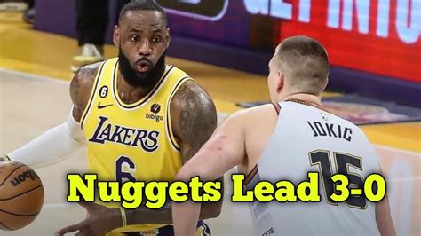 The Lakers Choke In Game 3 Against Denver Nuggets Their Efforts Are