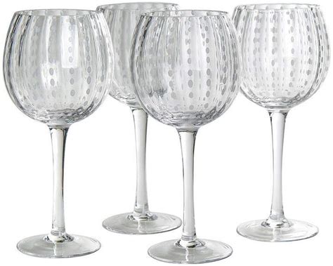 Artland Cambria Set Of 4 Wine Glass Goblets Wine Glass Glass Mouth