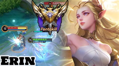 Honor Of Kings Erin Pentakill Gameplay Rank YouTube