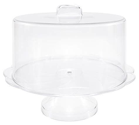 Unbreakable Plastic Cake Stand With Cover Cake Plate Wit