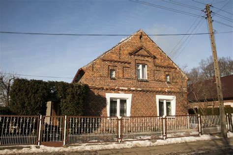 A House in a Countryside in Poland. Stock Photo - Image of countryside ...