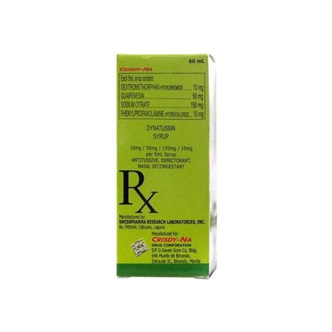 dynatussin guaifenesin dextromethorphan hydrobromide