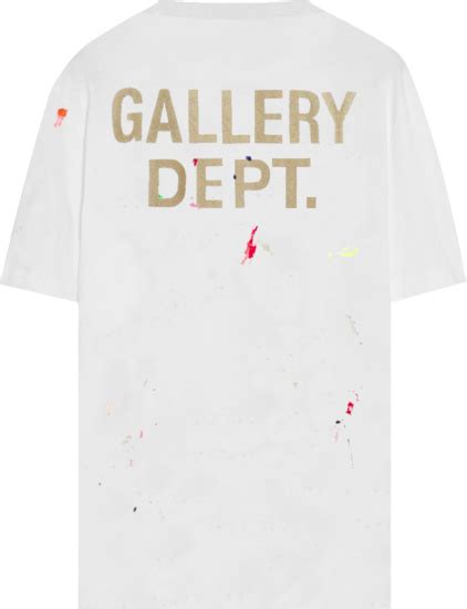 Lavin X Gallery Dept White Paint Splatter T Shirt Inc Style