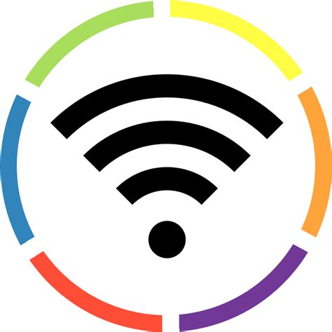 Download Colorful Wi Fi Signal Icon | Wallpapers.com