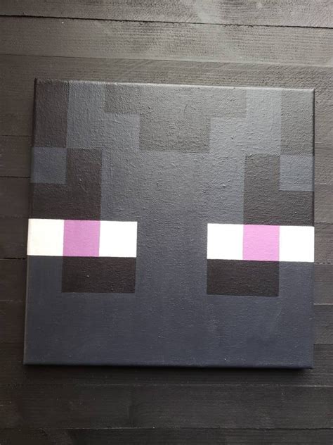 Enderman Minecraft Style Pixel Art | Etsy