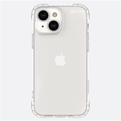 Capa Capinha Gocase Anti Impacto Slim Para Iphone Clear Logo White