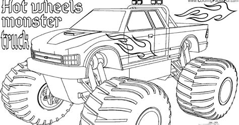 Hot Wheels Monster Truck Coloring Pages