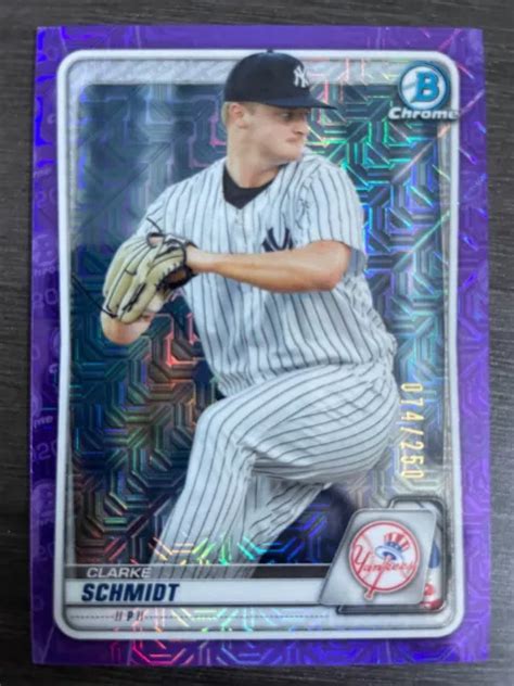 Bowman Chrome Megabox Bcp R Fracteur Mojo Violet Clarke Schmidt