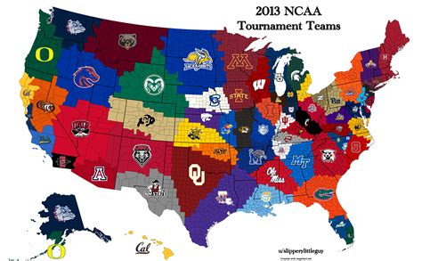 2013 NCAA Tournament Map : r/CollegeBasketball