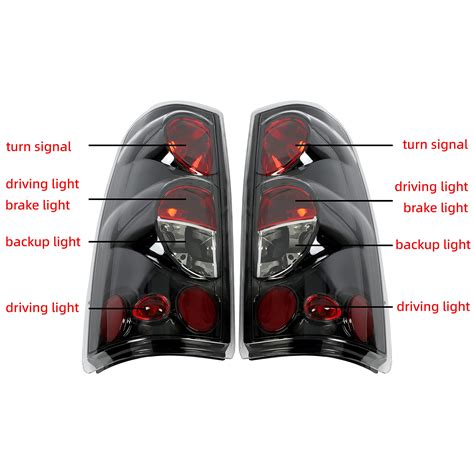 Hecasa Taillight Tail Lights Pair Compatible With 1999 2006 Chevy Silverado 1500 2500 3500 1999