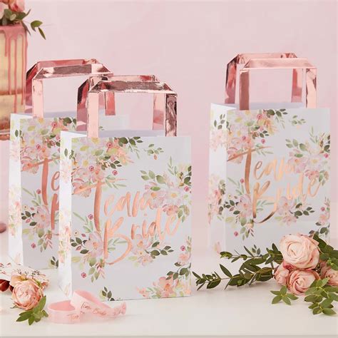 Floral Team Bride Hen Party Bags By Favour Lane