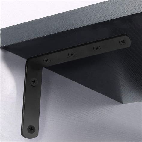 X Heavy Duty Cast Iron Wall Mounted L Shaped Angle Shelf Metal