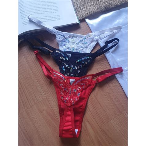 Kit Calcinhas Borboleta Fio Dental Tanga Regulagem Lingerie Sensual Shopee Brasil