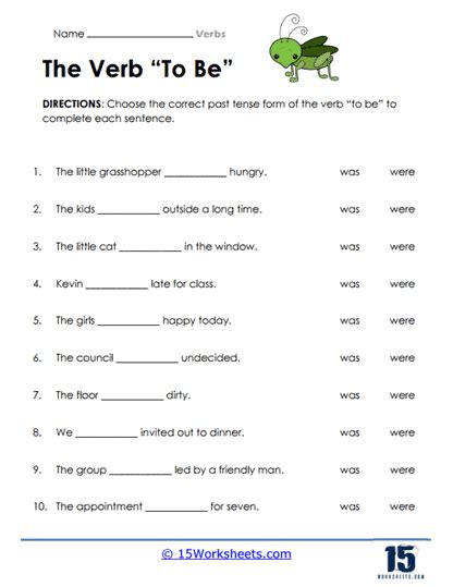 Verbs Worksheets Worksheets Worksheets Library