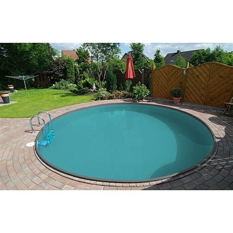 myPool Premium Stahlwand Pool Ø x H 300 x 120 cm Weiß Grau 8 000 l