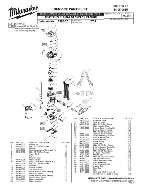 Milwaukee Parts | PDF | Equipment | Manufactured Goods