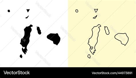 Romblon Map Philippines Asia Filled And Outline Vector Image