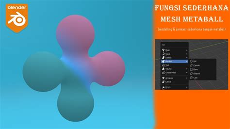 Tutorial Blender 3d Metaball Youtube