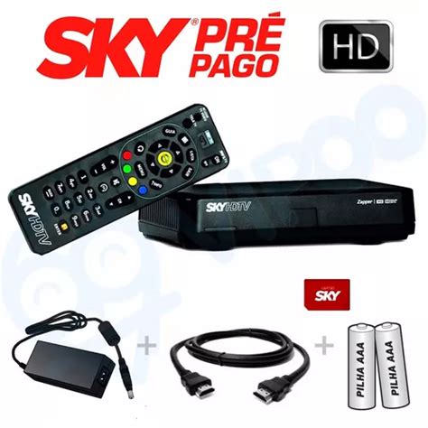 Aparelho Receptor Original Sky Novo Sky Pré Pago Flex Hd Parcelamento