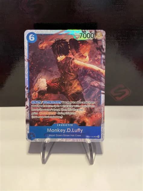 ONE PIECE MONKEY D Luffy OP02 062 Karte TCG Paramount War EN NM EUR 10