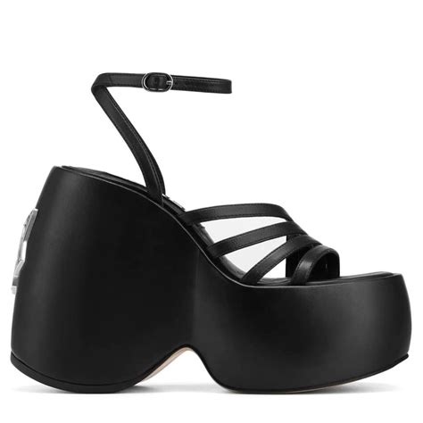 Naked Wolfe Women S Black Sandals Depop