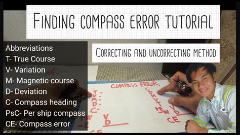 Finding Compass Error By Correcting And Uncorrecting Method Navigation By Francis Dela Cruz